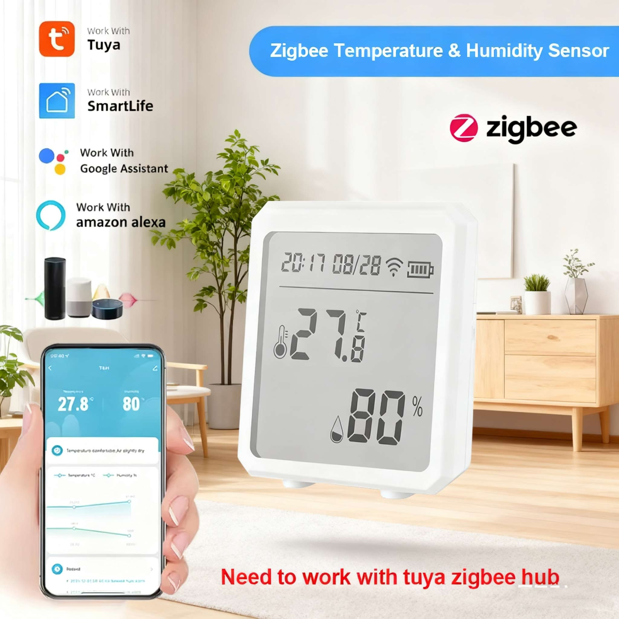 Zigbee Temperature & Humidity Sensor Zigbee Temperature & Humidity Sensor
