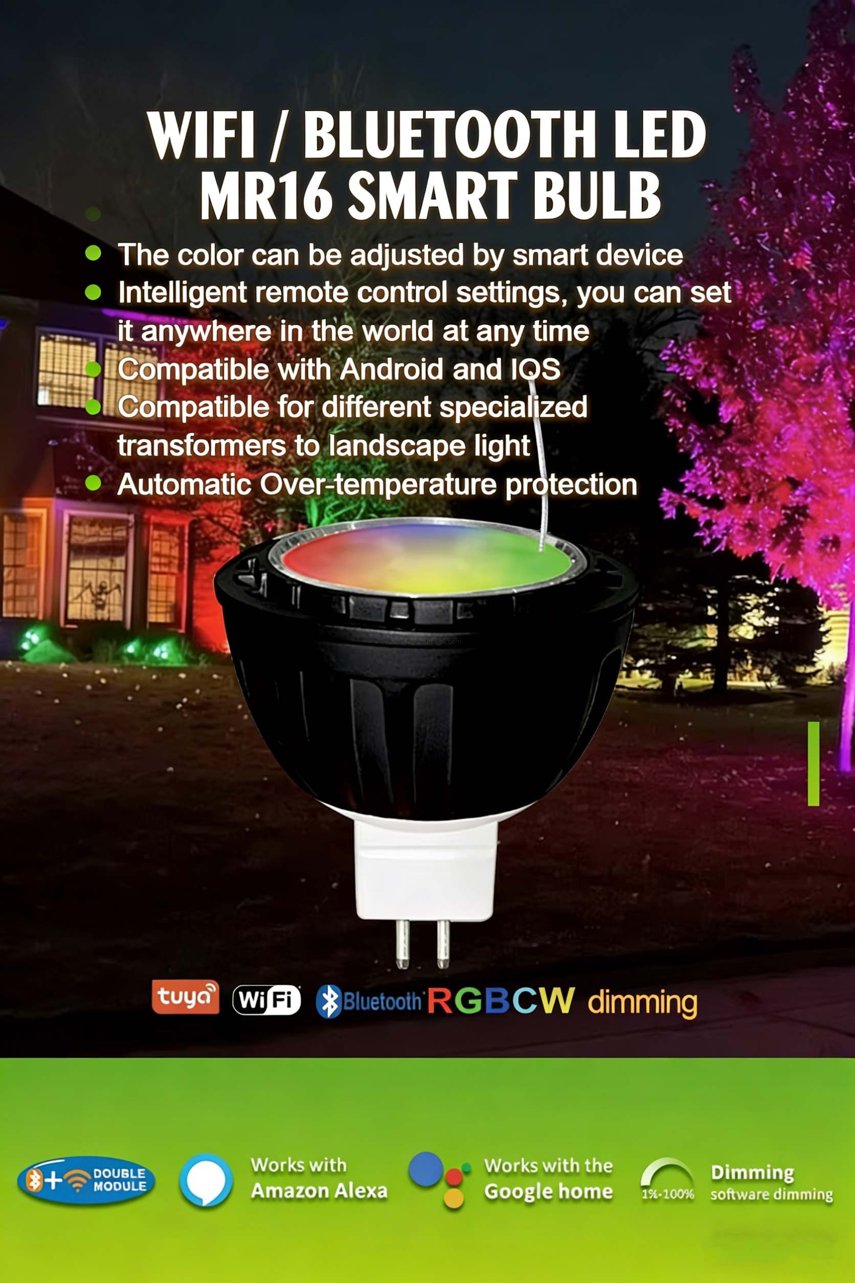 WIFI/ BLUETOOTH LEDMR16 SMART BULB WIFI/ BLUETOOTH LEDMR16 SMART BULB