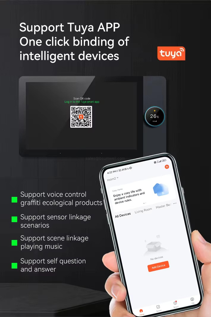 Support Tuya APP One click binding of intelligent devices Support Tuya APP One click binding of intelligent devices