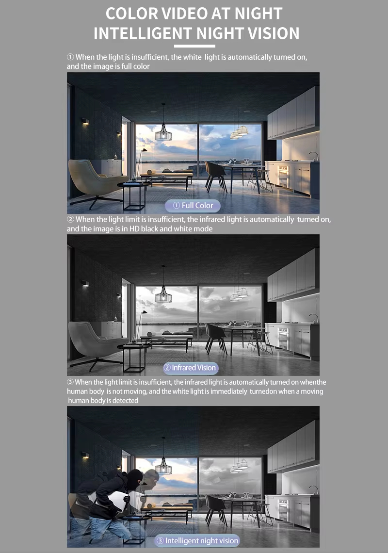 COLOR VIDEO AT NIGHT INTELLIGENT NIGHT VISION COLOR VIDEO AT NIGHT INTELLIGENT NIGHT VISION
