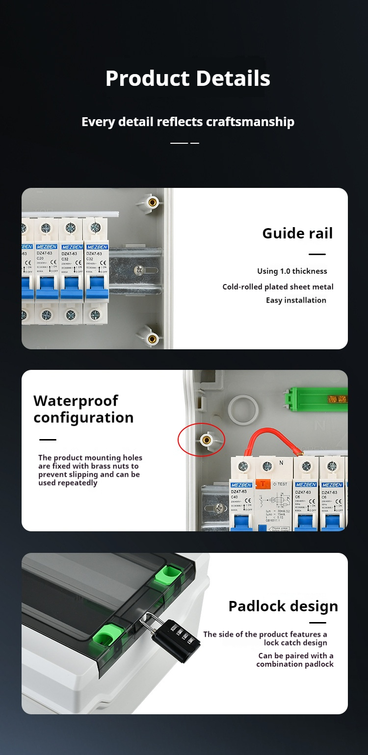 Made of ABS raw materials, sturdy and durable with excellent high and low temperature resistance UV-resistant, corrosion-resistant, and impact-resistant, suitable for complex environments Made of ABS raw materials, sturdy and durable with excellent high and low temperature resistance UV-resistant, corrosion-resistant, and impact-resistant, suitable for complex environments