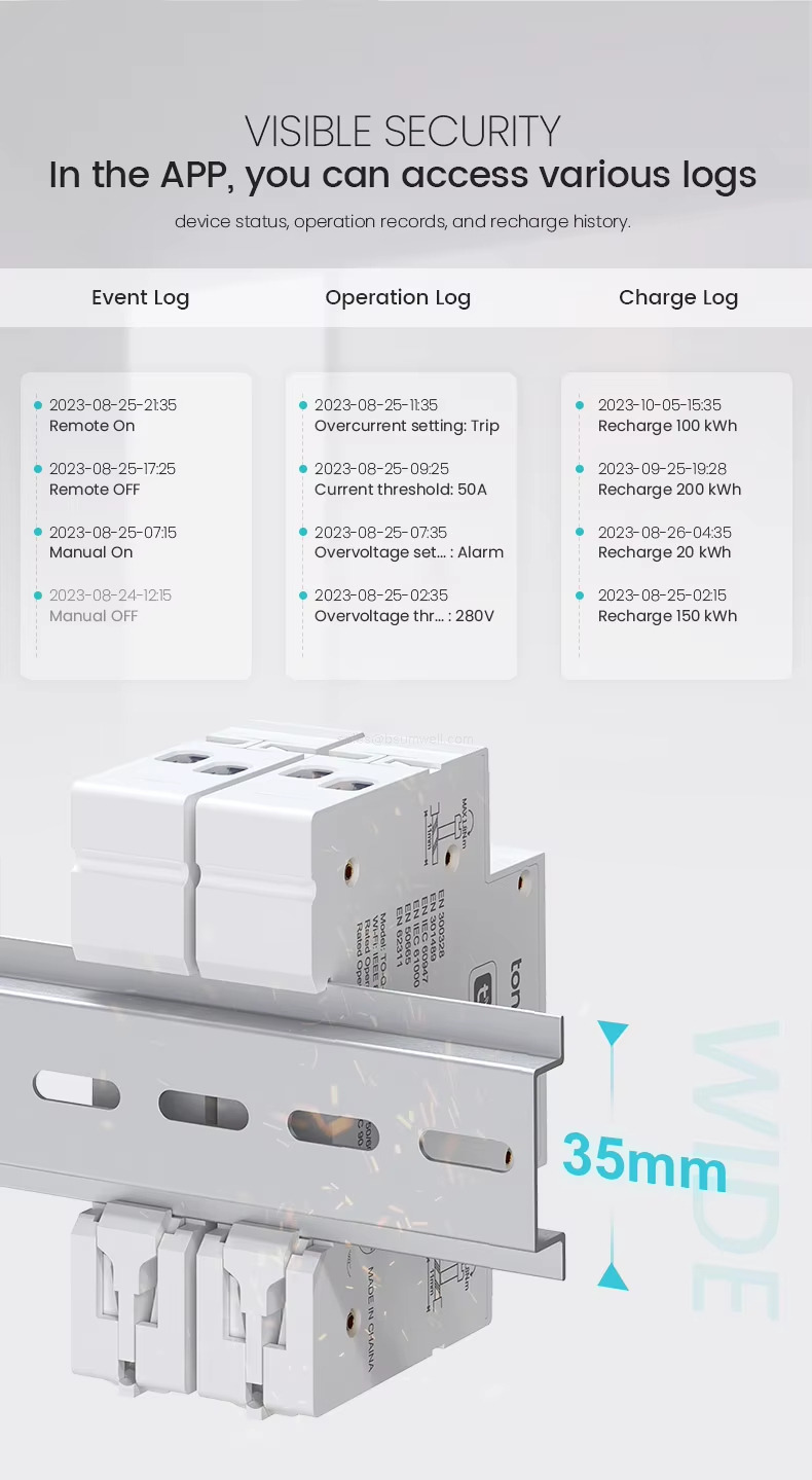 VISIBLE SECURITYIn the APP, you can access various logs VISIBLE SECURITYIn the APP, you can access various logs