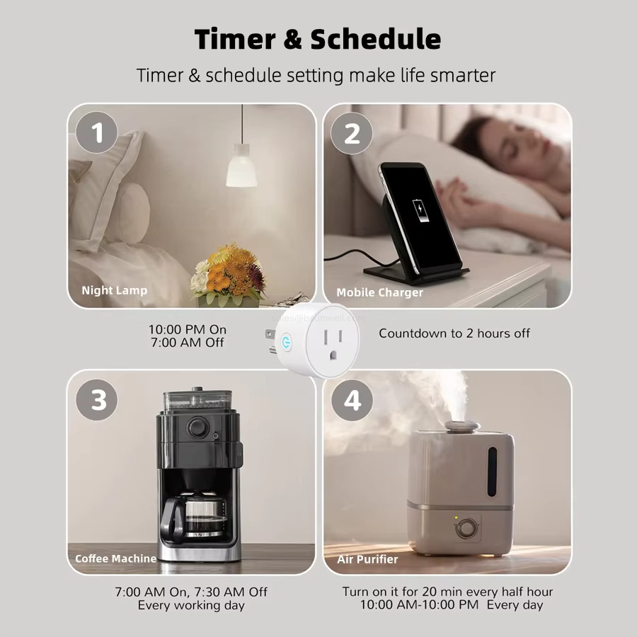 Timer & Schedule Timer & schedule setting make life smarter Timer & Schedule Timer & schedule setting make life smarter