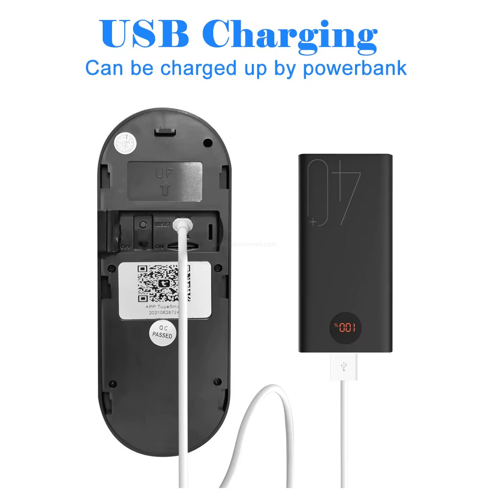 USB Charging Can be charged up by powerbank USB Charging Can be charged up by powerbank