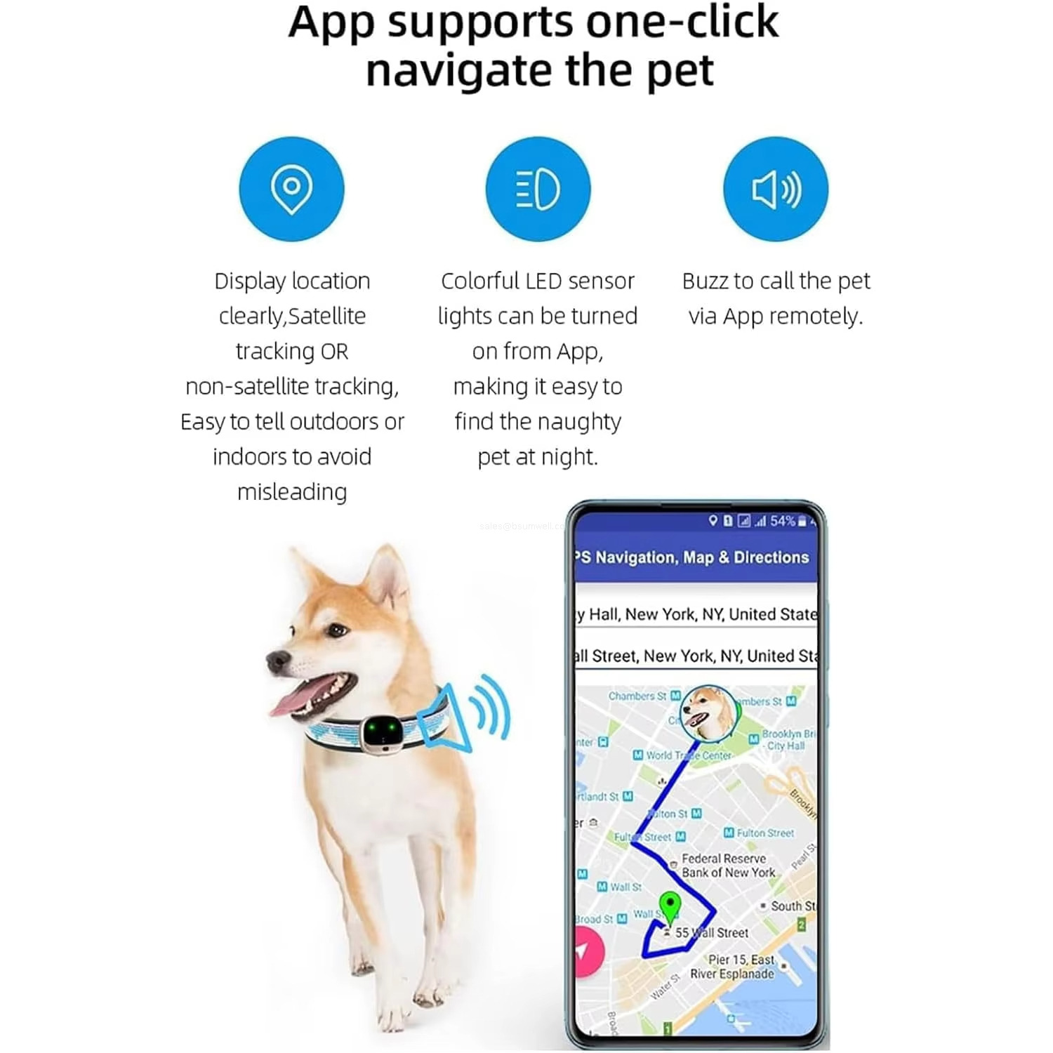App supports one-click navigate the pet App supports one-click navigate the pet