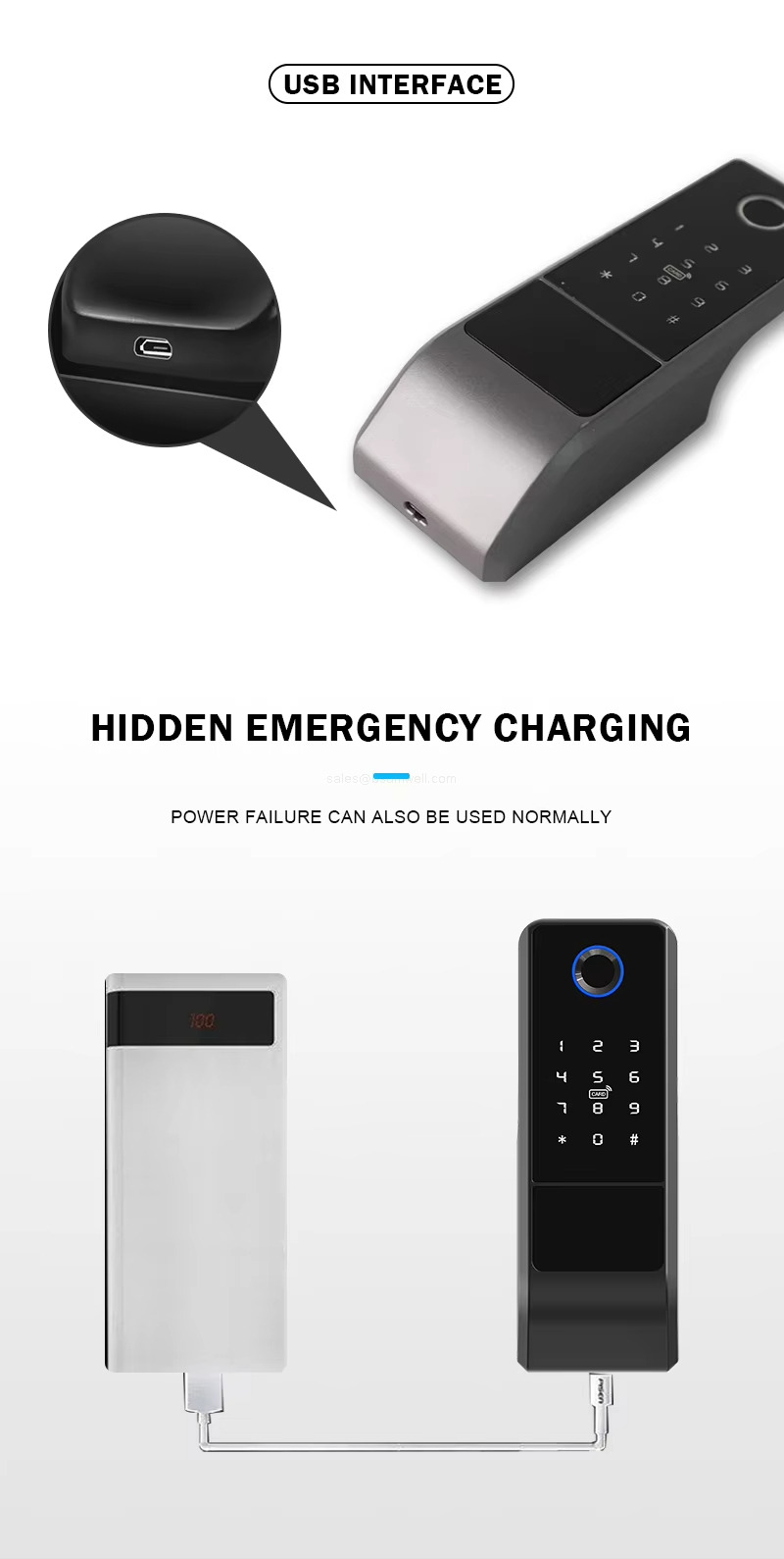 USB INTERFACE- HIDDEN EMERGENCY CHARGING. POWER FAILURE CAN ALSO BE USED NORMALLY USB INTERFACE- HIDDEN EMERGENCY CHARGING. POWER FAILURE CAN ALSO BE USED NORMALLY