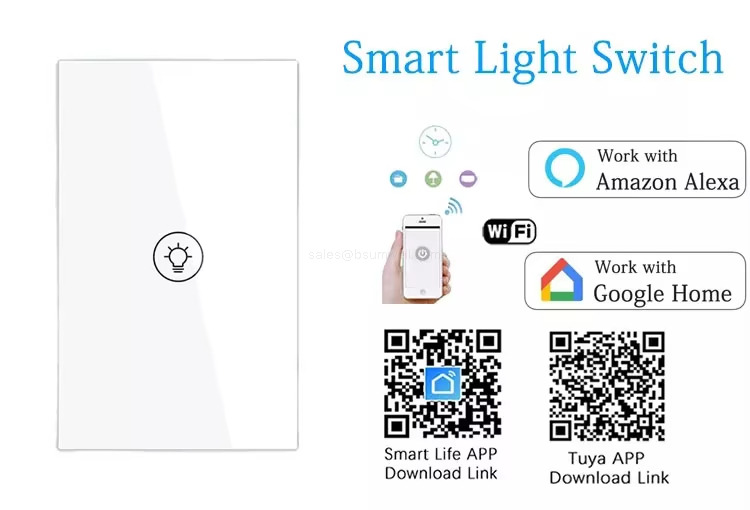Smart Light Switch Work with Amazon Alexa Work with Google Home Smart Light Switch Work with Amazon Alexa Work with Google Home