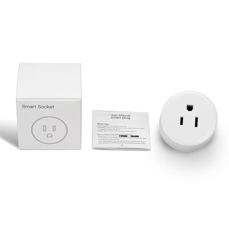 Smart Home Automation Alexa Voice Control 15A Mini US Power Outlet Tuya WiFi Smart Plug Socket Smart Home Automation Alexa Voice Control 15A Mini US Power Outlet Tuya WiFi Smart Plug Socket