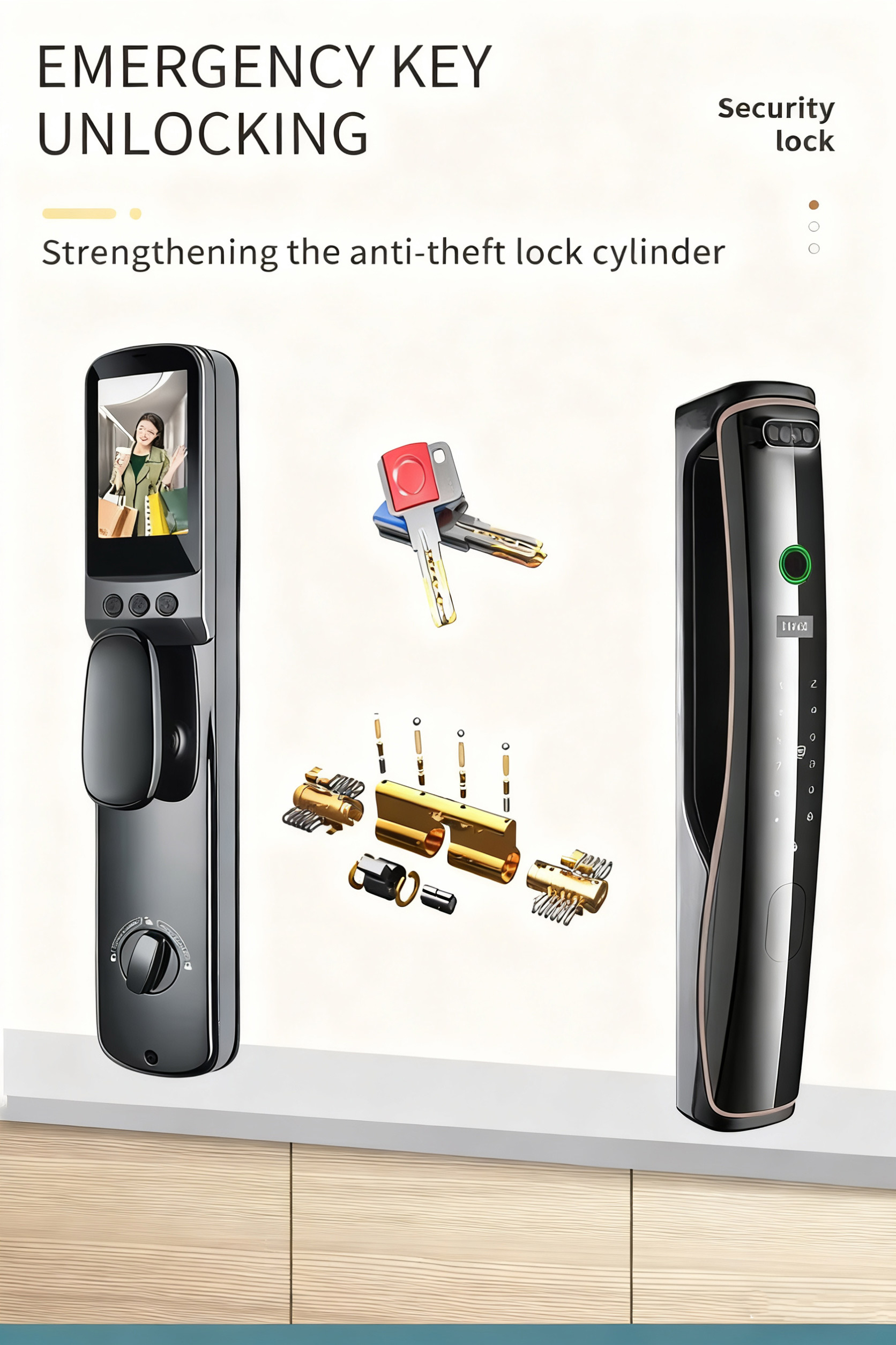 Strengthening the anti-theft lock cylinder Strengthening the anti-theft lock cylinder