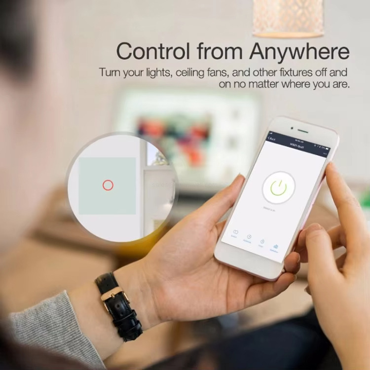 Control from Anywhere Tum your lights, ceiling fans, and other fixtures off andon no matter where you are. Control from Anywhere Tum your lights, ceiling fans, and other fixtures off andon no matter where you are.
