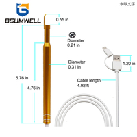 IP67 Waterproof PS-ER001 0.3MP Ear Cleaning Endoscope 3 in1 USB HD Visual Ear Spoon 5.5mm Mini Camera Android PC Ear pick digital Otoscope Borescope Tool