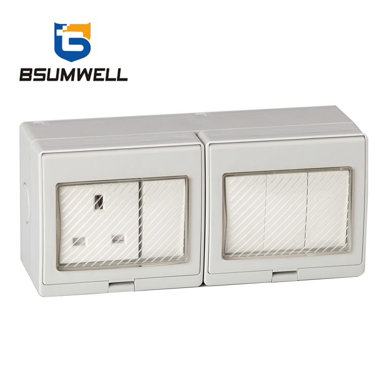 PS2-S4S 4Gang 2Way Switch 1Gang Socket