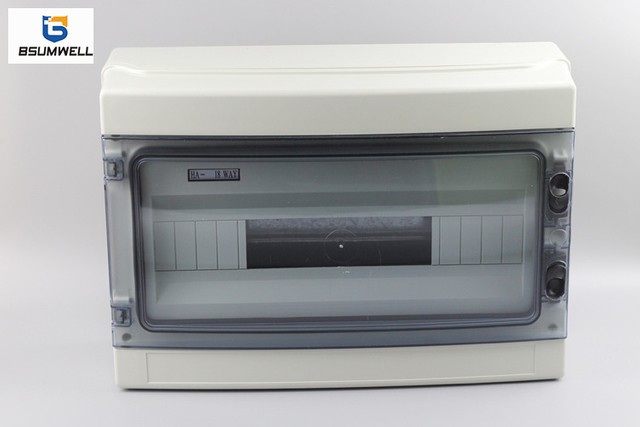 BSUMWELL Hot Product Outdoor Waterproof IP65 18Way ABS Plastic Distribution Box HT Box