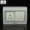 PS-AM2S 2Gang 1Way Switch 1Gang Waterproof Socket