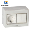 PS-SR2S 2Gang Switch 1Gang Socket