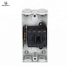 Three-plug socket and switch