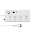 WIFI Smart Power Strip 4USB Plug-in Multi-Function Brazil type 16A Tuya Universal Power Strip Remove Control Extension Socket