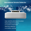 Tuya WiFi Household Smart Smoke Sensor Fire Smoke Detector Smoke Alarm Detector for Home Security Alarm System