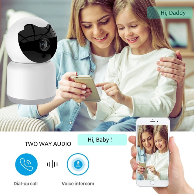 1080P Smart Security CCTV Wireless IP Camera Baby Monitor Auto Tracking Motion Detection Two Way Audio Night Vision WiFi Camera 