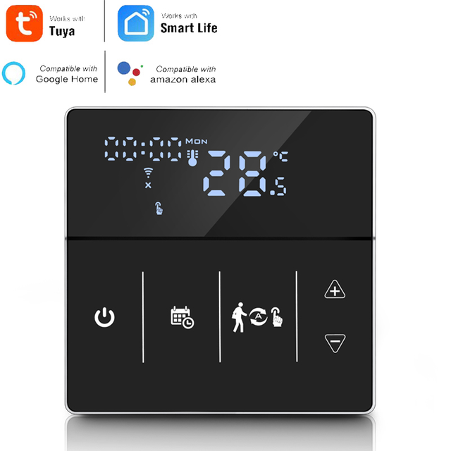 WiFi Smart Thermostat Electric Floor Heating Water/Gas Boiler Temperature Remote Controller Wifi Thermostat with Alexa