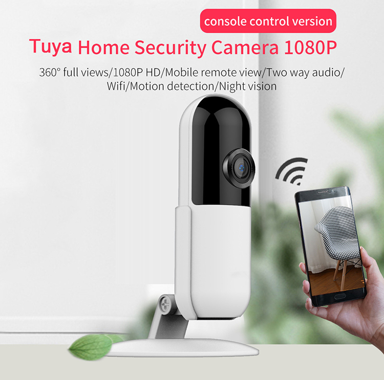 Tuya Smart Life Motion Tracking Night Vision 1080P 2MP Smart Wireless Wifi Indoor Home Security CCTV Mini IP Camera