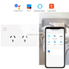 Tuya Zigbee Measure Power Socket Tempered Glass Smart GPO Alexa And Google Home SAA Smart Zigbee Power Point