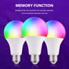 Alexa Google Home Smart Dimmable Bulb RGBCW E26 E27 B22 LED WIFI Light Bulb 7W 9W WiFi Smart Lamp Bulb