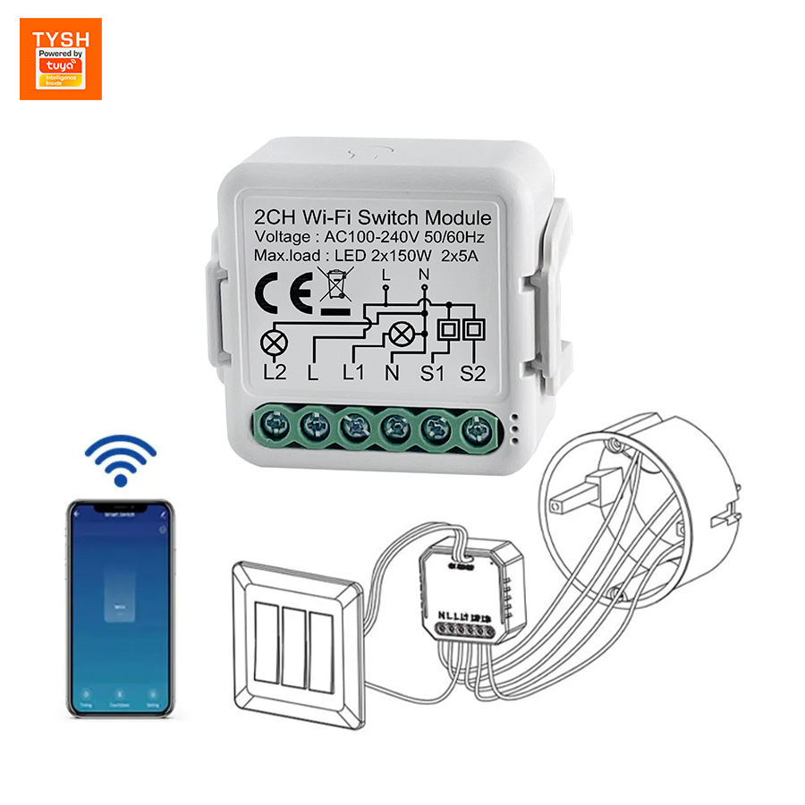 Tuya ZigBee Smart Curtain Switch Module Switch Circuit Breaker Mobile APP Remote Controls Control Voice Control