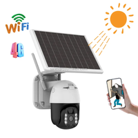 Full HD 3MP 2K Tuya Smart Wifi Solar Battery Powered Ptz Outdoor Auto Tracking Pir Motion Sensor Wireless 360 Solar Camera