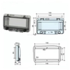 PS-WS80 Series A Type Distribution Box Monitor Window Waterproof Electrical Covers