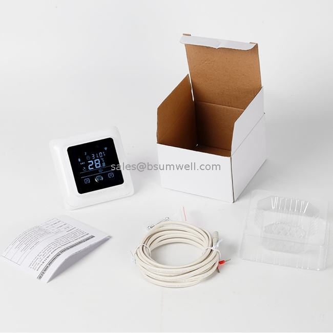 LCD Touch Screen Warm Floor Heating Room Thermostat AC110-230V Water Electric Heating Temperature Controller