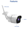 1080P HD Surveillance Human triple face detection Waterproof Metal Network Bullet CCTV Camera with POE