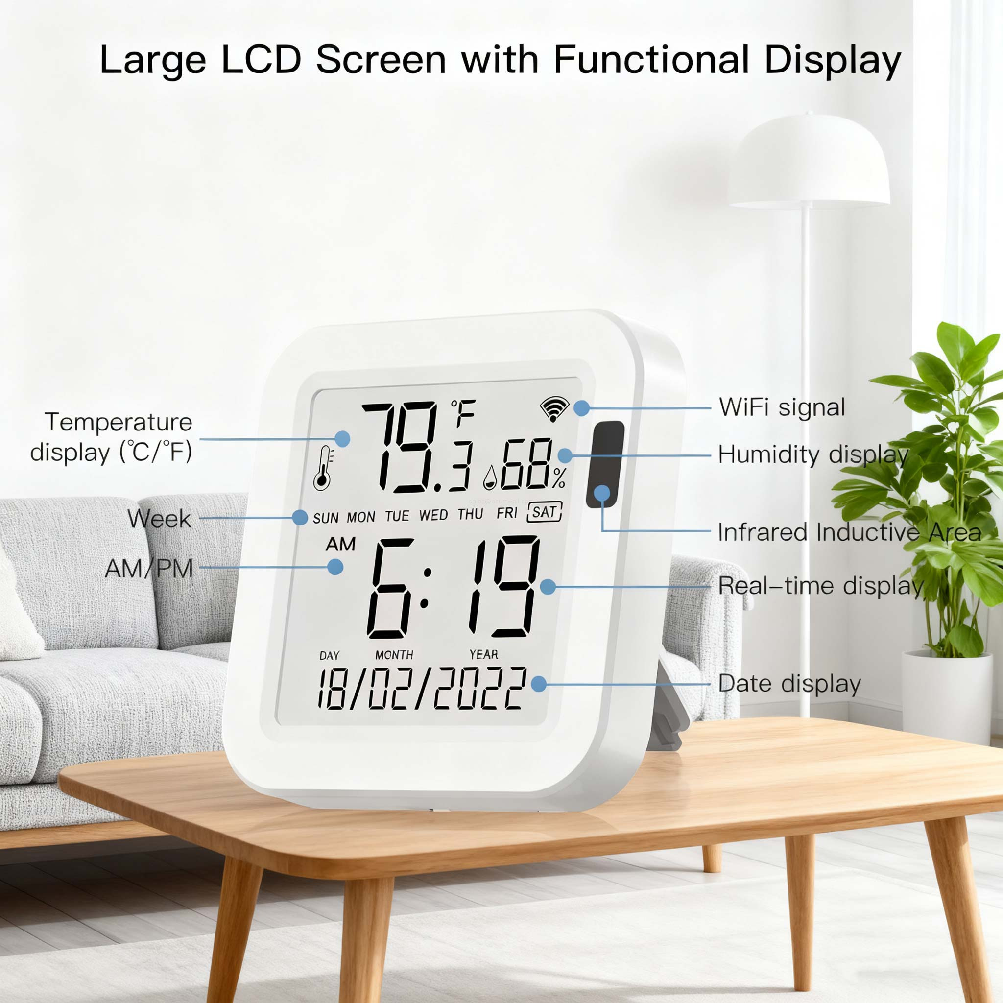 2-Year Warranty Smart Humidity Monitor