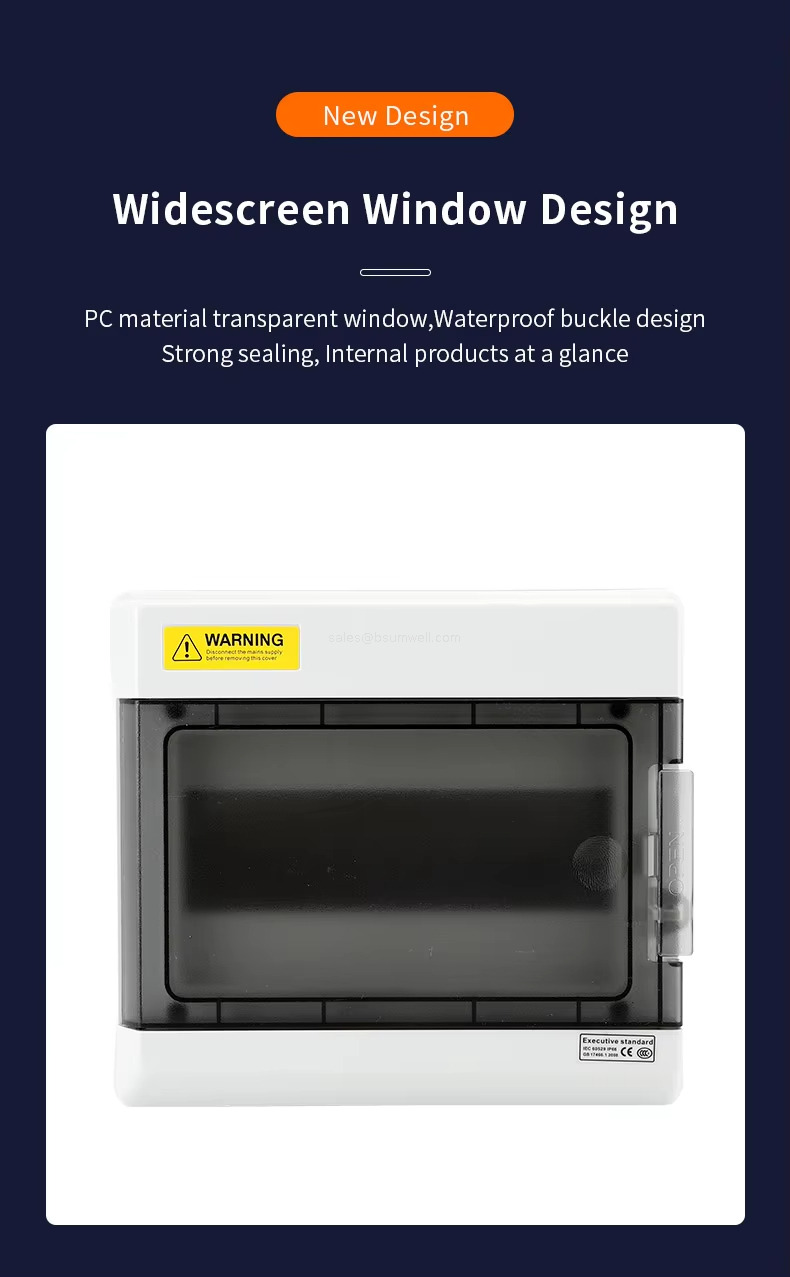 New Design Widescreen Window Design PC material transparent window,Waterproof buckle design Strong sealing, Internal products at a glance