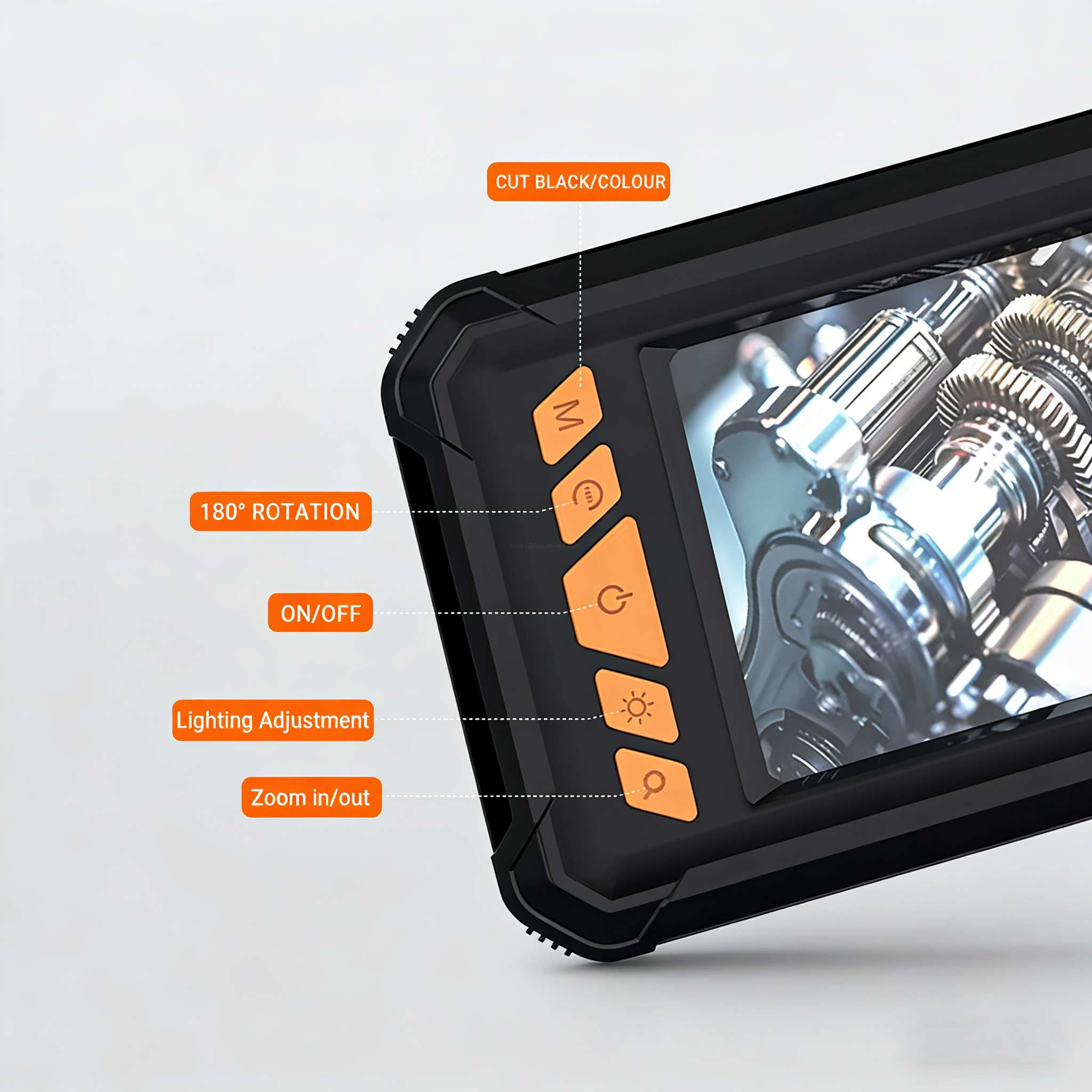 - 1080P HD borescope camera