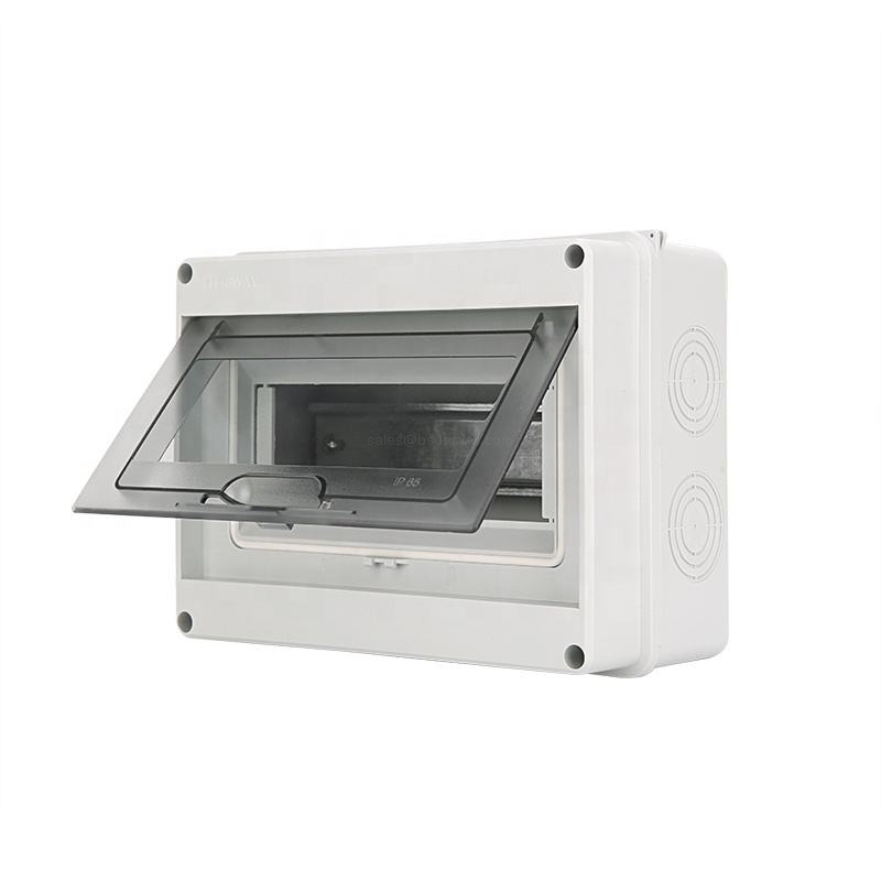 Outdoor Panel Mount Waterproof IP65 ABS Plastic Electric Enclosure HT-8 Way Switch Junction Box