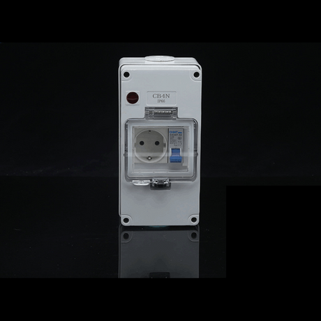 Lockable EU Standard Plastic Db Box Outside IP66 with EU Socket CE ...