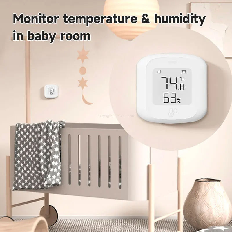 Monitor temperature & humidityin baby room