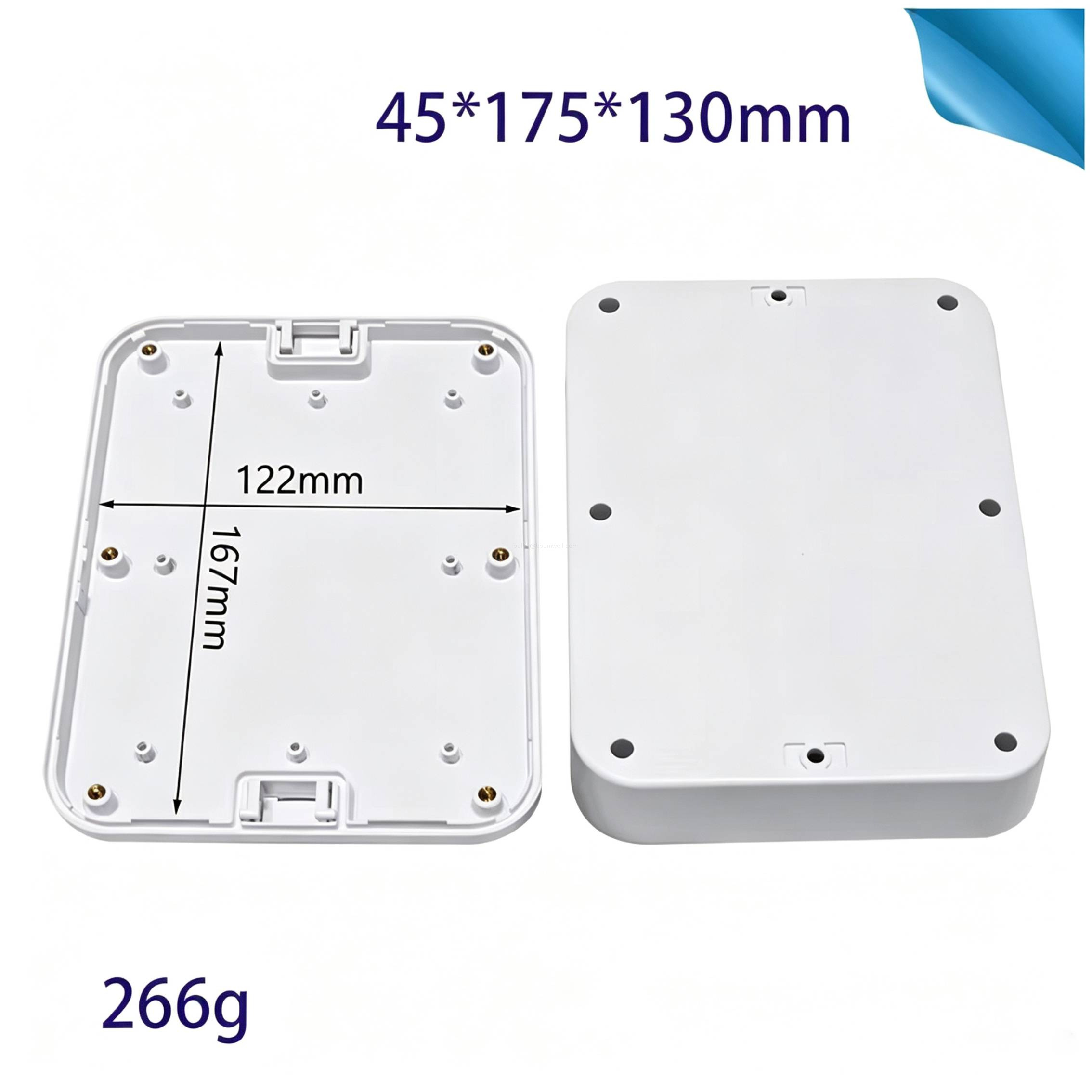 IP67 Waterproof Electrical Junction Box ASA Shockproof Dustproof Plastic Enclosure with Mounting Ears Custom Electrical Device Housing