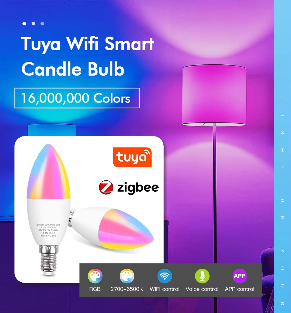 Tuya Wifi SmartCandle Bulb