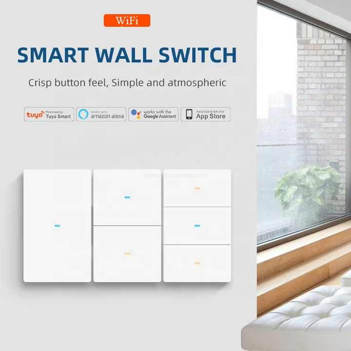SMART WALL SWITCH Crisp button feel, Simple and atmospheric