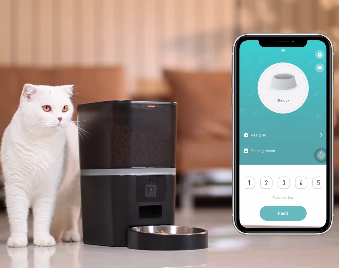 tuya Factory Intelligent Automatic Feeder Pets Cats Dogs 