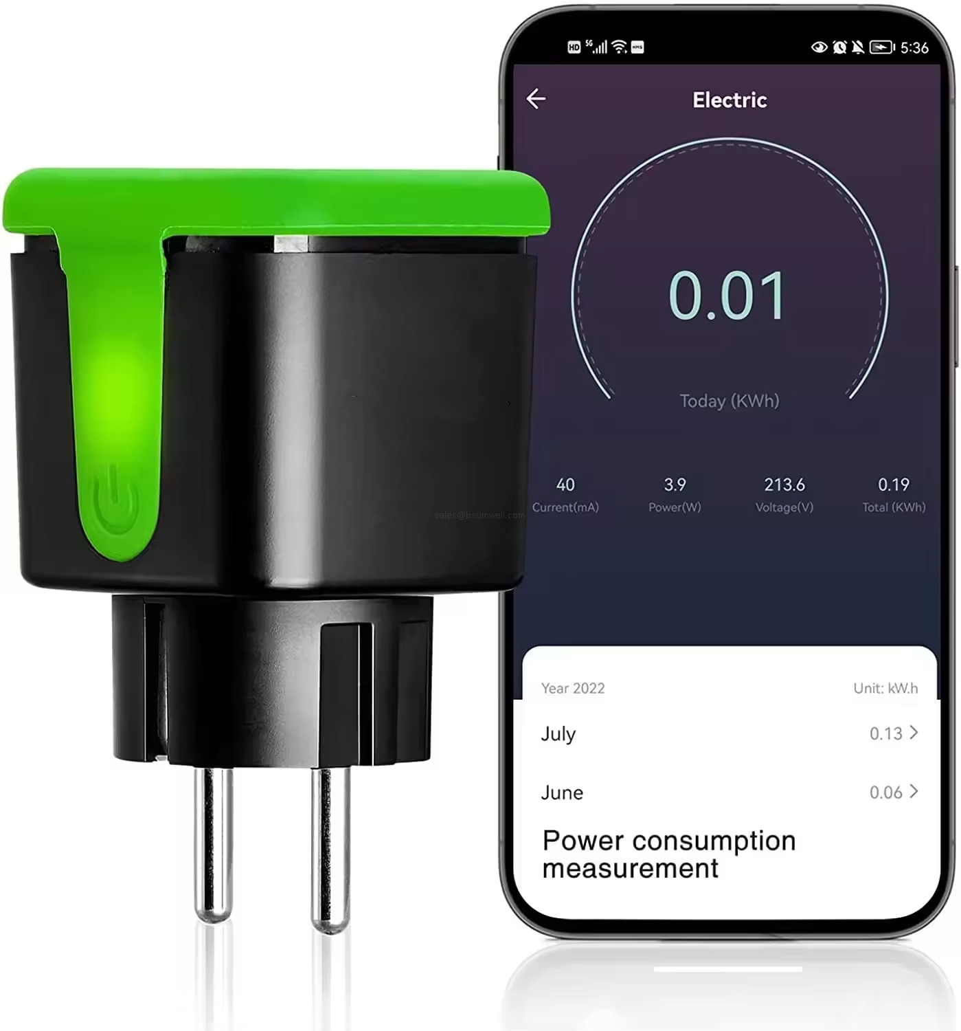 Energy Monitoring Waterproof Plug