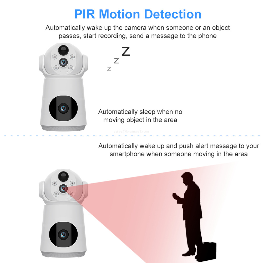 PIR motion detection wireless monitoring camera