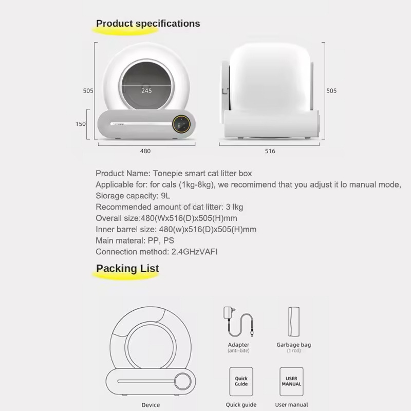Product specifications