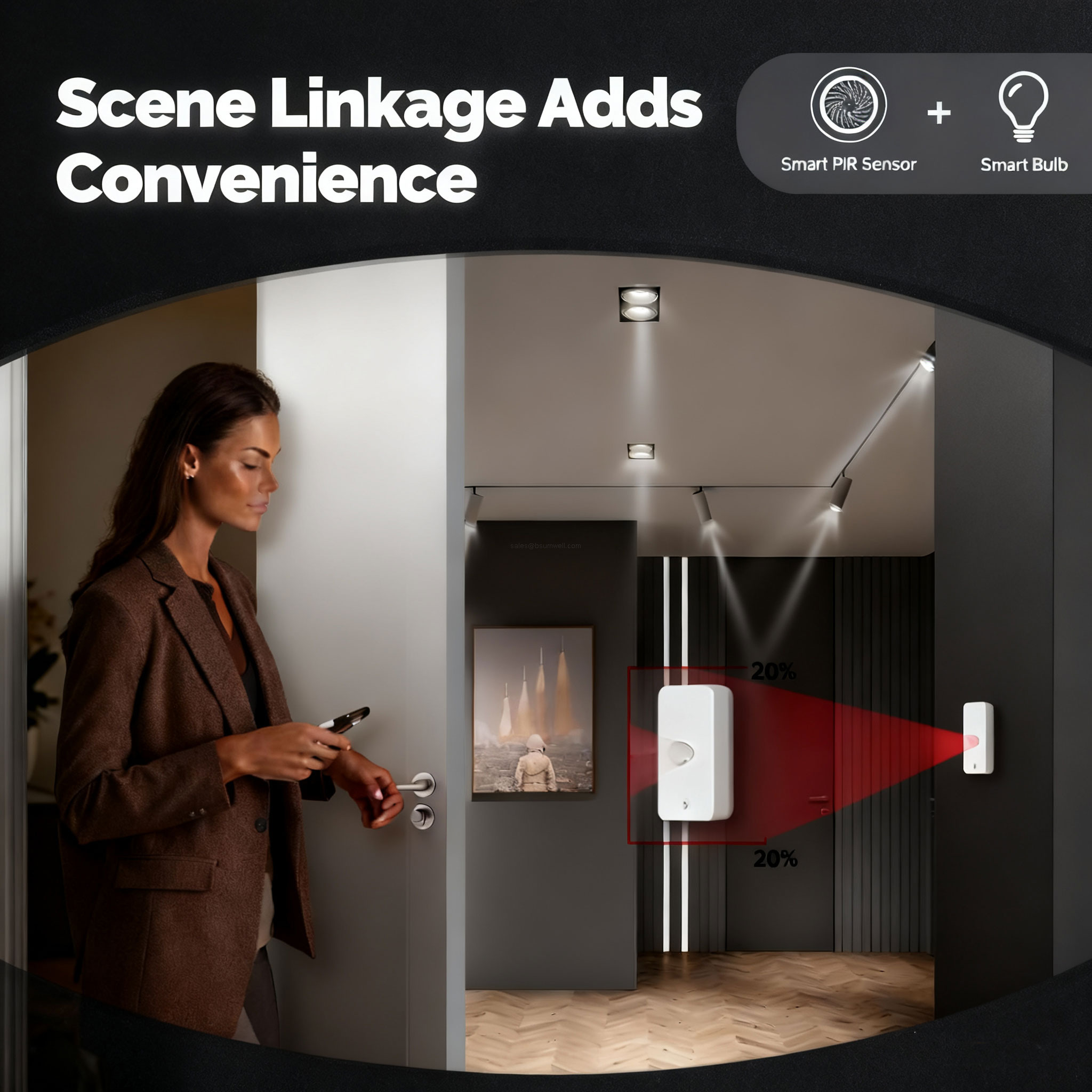 2-year battery Tuya PIR detector