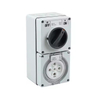 PS-56CV-E9 Rcd Protected Outlets IP65 Waterproof Combination Socket Switch