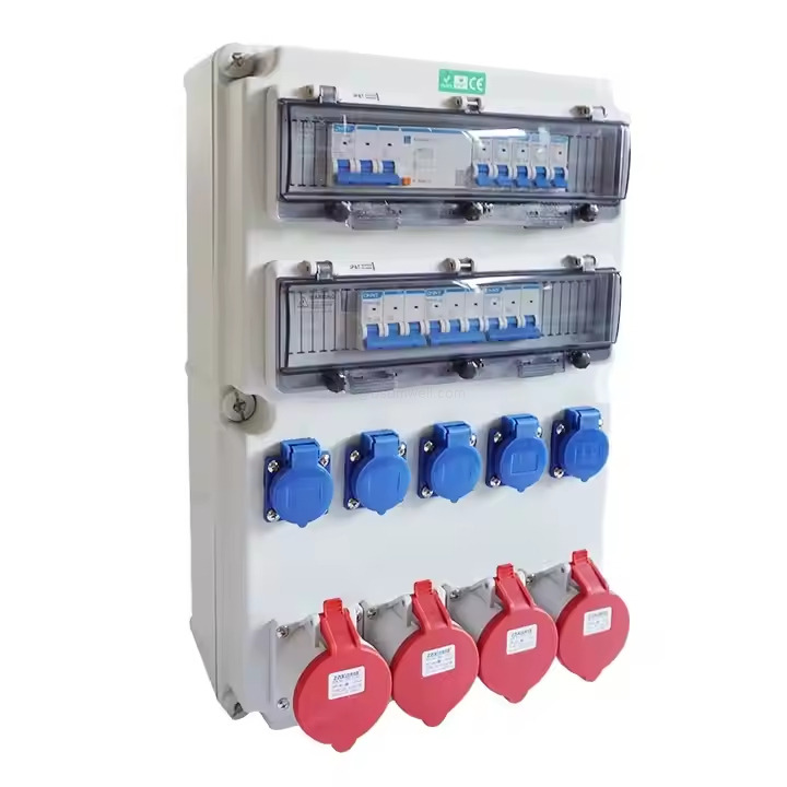 IP65 Waterproof Electrical Junction Box Corrosion Proof Steel Enclosure Industrial Plug Wall Socket Box For Outdoor Power Distribution