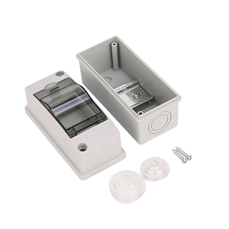  IP65 Plastic Enclosure Circuit Breaker Electrical Panel Box Surface Mount MCB Consumer Unit with Internal DIN Rail and Transparent Window