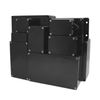 IP67 Waterproof Junction Box Black ABS Plastic Industrial Electrical Enclosure Outdoor Electronics Project Case With Mounting Flange 200x120x75mm